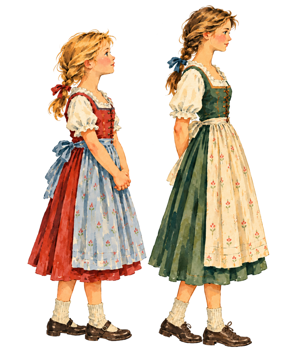 Full-length illustration of Gretl